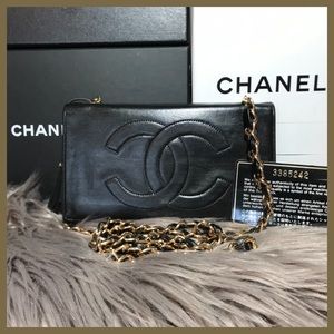 Authentic CHANEL Lambskin WALLET/WOC